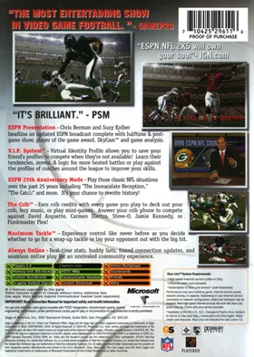 ESPN NFL 2K5 (USA) box cover back